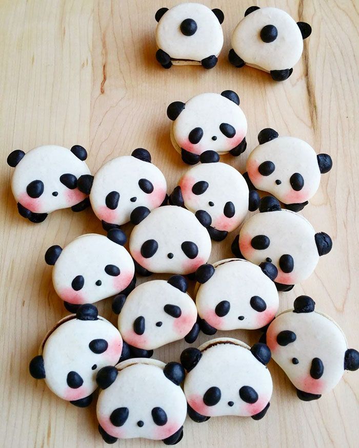 38 best essen images on pinterest cook desserts and flower panda macarons are a thing and they re too cute to eat