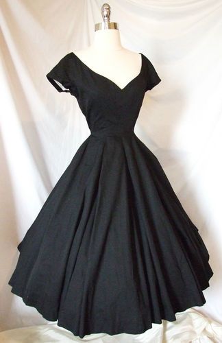 Exquisite Vtg 1950s Cocktail Party Portrait Dress ~ Black ~ Wedding ...