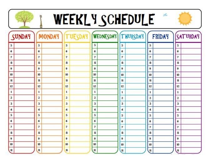 april 2018 weekly template maxcalendars school schedule school schedule printable