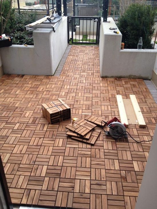 Diy Outdoor Patio Decking With Ikea Platta Chris Breikss Diy Outdoor Patio Decking With Ikea Platta Chris Breikss Decore Flooring Backyard