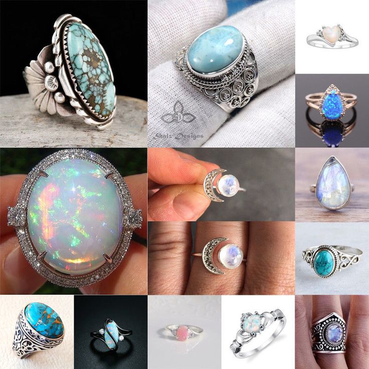 Charm 925 Silver Turquoise Gemstone Ring Wedding Bridal Women Jewelry Size 6-10 Charm 925 Silver Turquoise Gemstone Ring Wedding Bridal Women Jewelry Size 6-10