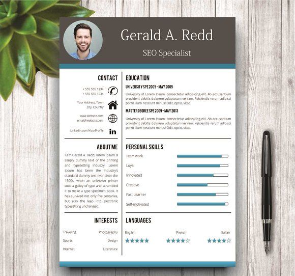 resume templates creative