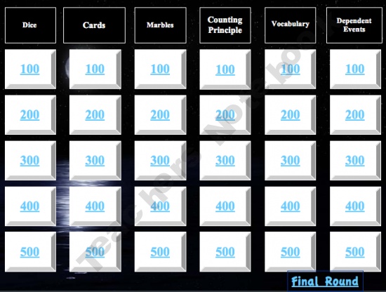 32 best probability images on Pinterest Classroom ideas - sample jeopardy powerpoint 32 best probability images on Pinterest Classroom ideas - sample jeopardy powerpoint
