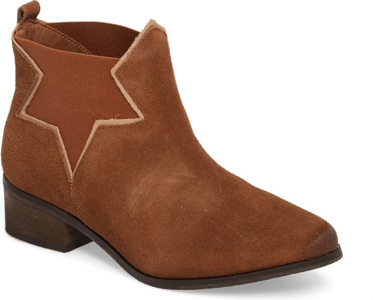 crimson elastic gore booties