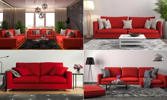 Combinar Sofa De Color Rojo Hogarmania En 2020 Decoracion Con Sofa Rojo Sofas De Colores Decoracion En Rojo