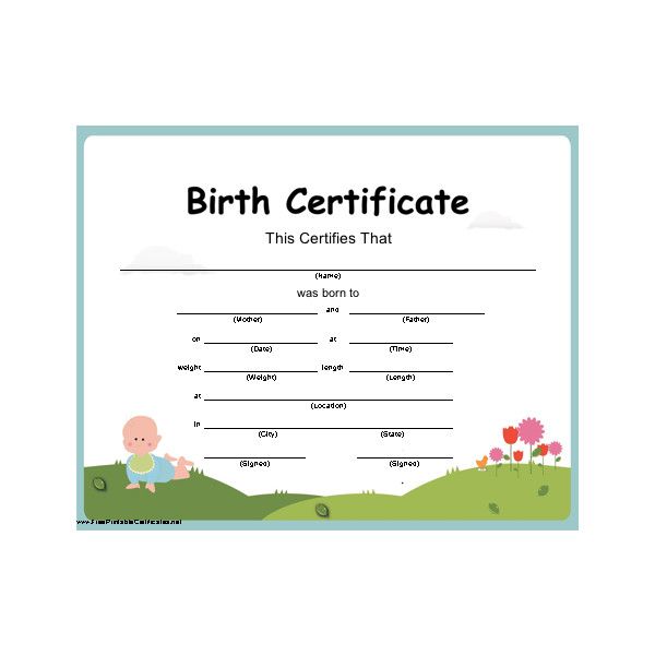 create a birth certificate online