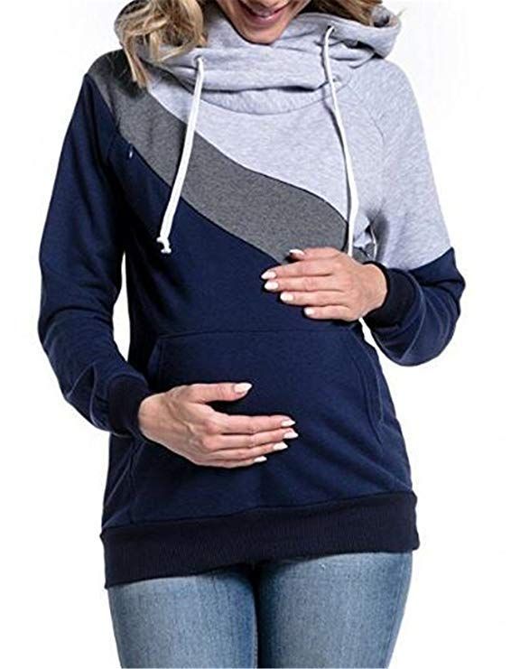 Maternity Long Sleeve Outwear Hoody Hoodie Pregnant Women's Top Nursing Pullover Maternity Long Sleeve Outwear Hoody Hoodie Pregnant Women's Top Nursing Pullover