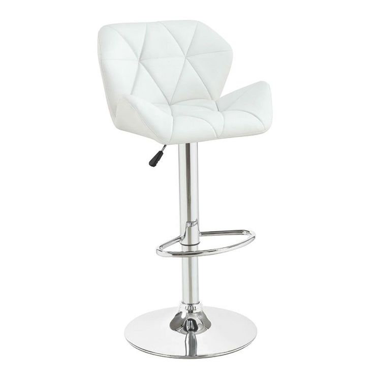 Impressions Vanity Chair 100424 Vanitychair Adjustable Bar Stools Seat Impressions Vanity Chair 100424, White Leather Chair For Vanity