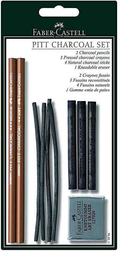 Faber-Castell Pitt Monochrome Charcoal Set Blister-Card: .co.uk: Office Products Faber castell, Drawing supplies, Blister card Faber-Castell Pitt Monochrome Charcoal Set Blister-Card: .co.uk: Office Products Faber castell, Drawing supplies, Blister card