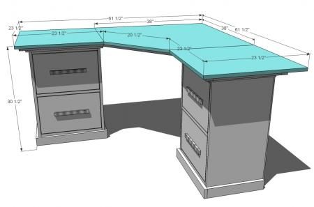 Office Corner Desktop Plans Diy Desk Office Corner Desktop Plans Diy, How To Build A Corner Office Desk