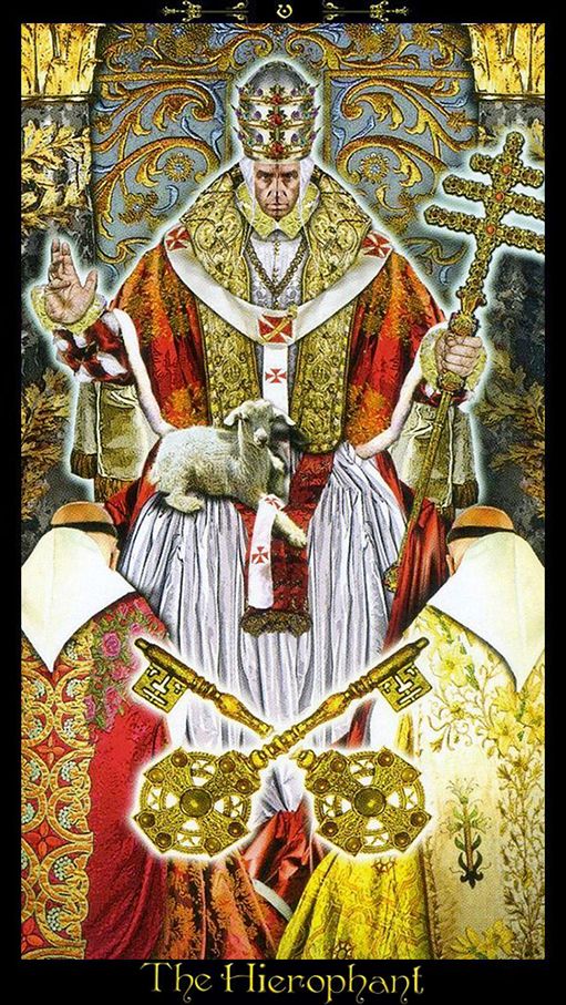 Resultado de imagem para illuminati tarot o papa