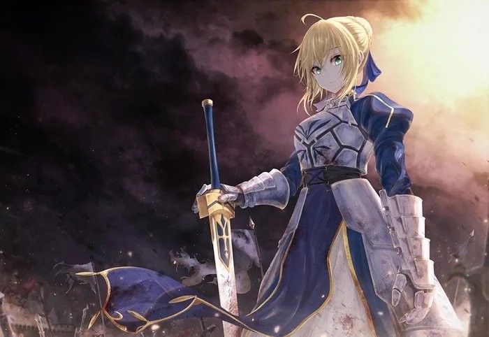 Saber fate stay night anime