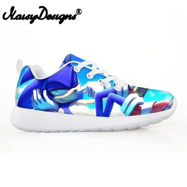 Children Sneakers Pretty Sonic Hedgehog Kids Boy Girl Casual Flats Lace Up Shoes Children Sneakers Pretty Sonic Hedgehog Kids Boy Girl Casual Flats Lace Up Shoes