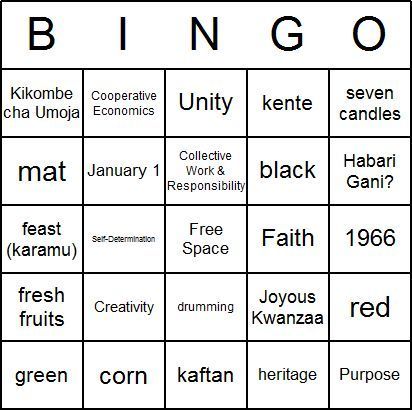 Kwanzaa Bingo Card Printables, #Bingo #card #Kwanzaa #kwanzaaideas #Printables, #Bingo #car...