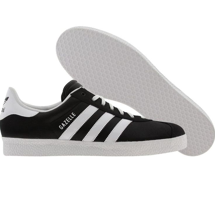 Adidas Womens Gazelle II in black and runninwhite