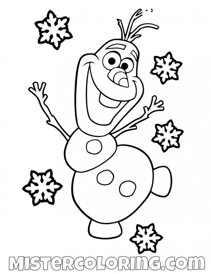 8 olaf coloring pages free in 2020 snowman coloring