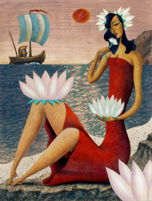 Lotus Eater Painting Lotus Paper Art lotus-eater-painting-lotus-paper-art