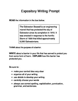 expository essay prompt