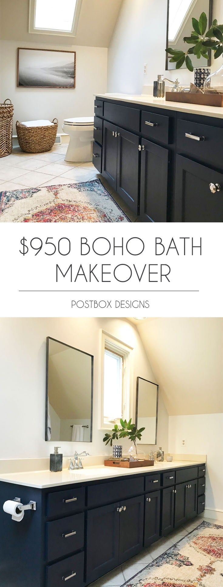 Budget-Boho-Bathroom-Makeover-Postbox-Designs-Online-Interior-Design – bath remodel Budget-Boho-Bathroom-Makeover-Postbox-Designs-Online-Interior-Design – bath remodel