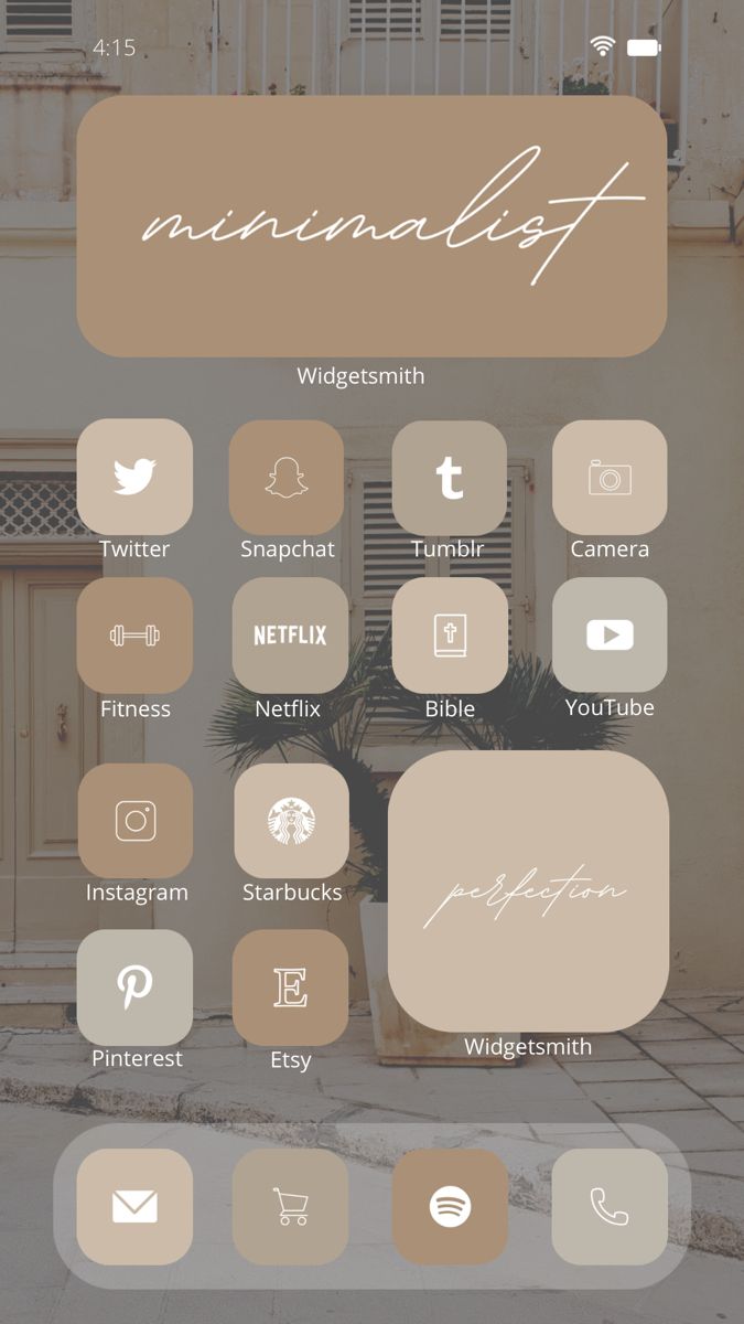 iOS 14 Beige Aesthetic 400 App Icons Pack in
