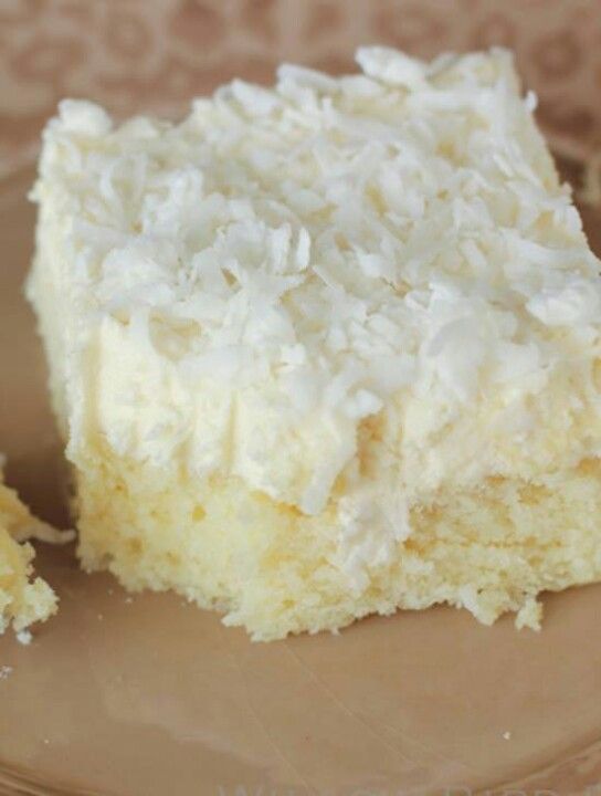 Coconut Sheet Cake With Cool Whip Icing Coconut Sheet Cake With Cool Whip Icing