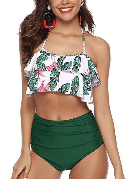 Sixyotie Women’s Swimwear Gradient Color Tankini Set Top -Shorts Low Waist Sporty Swimsuit Bikini