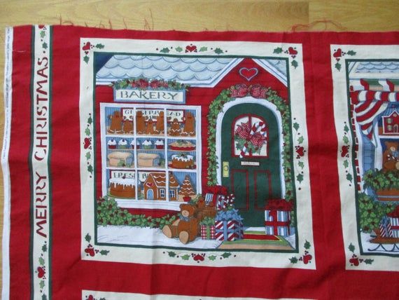 CHRISTMAS PILLOW PANEL RED