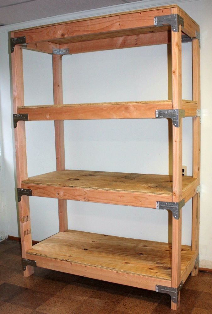 DIY 2x4 Shelving Unit | Diy wood shelves, Diy storage shelves, Diy storage