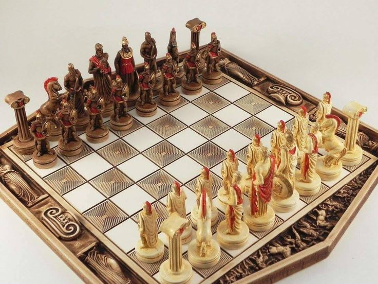 Ceramic Handmade Chess Set Greek Gods of Olympus | Etsy | Handmade