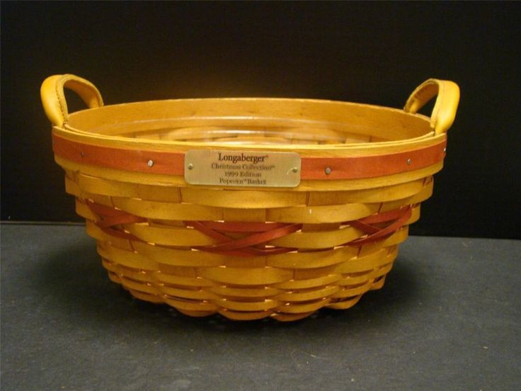 11 best christmas home decor images on pinterest basket longaberger christmas collection 2019 edition popcorn basket