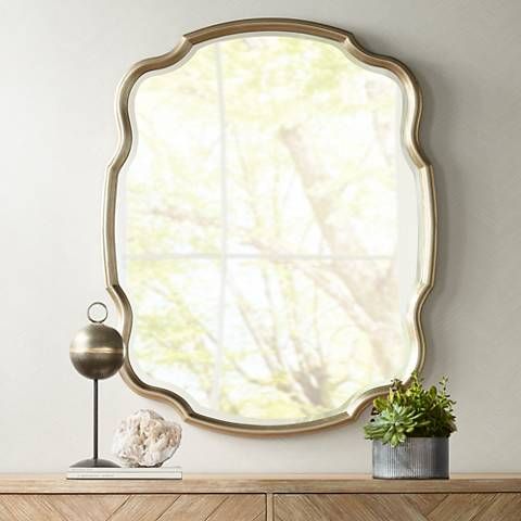 Noble Park Caterina Silver 29 x 38 Quatrefoil Wall Mirror Noble Park Caterina Silver 29 x 38 Quatrefoil Wall Mirror