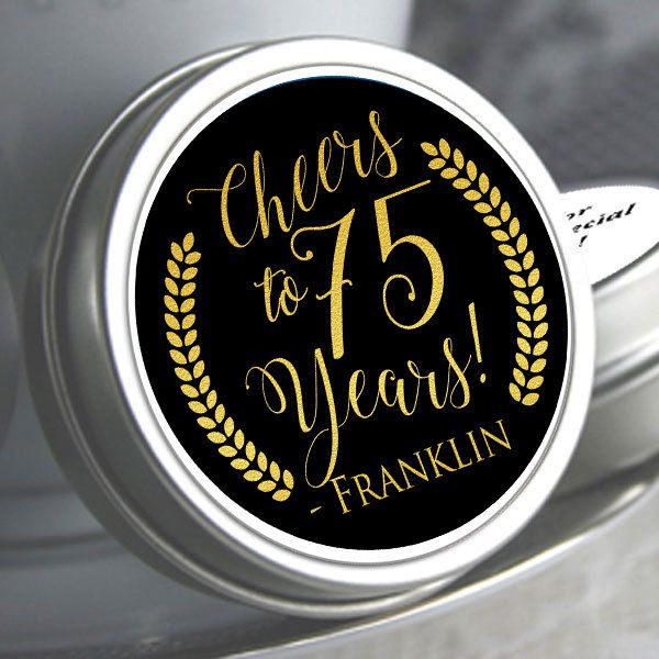 75th Birthday Mint Tin Favors 75th Birthday Favors 75th | Etsy | Mint tins, Birthday favors ...