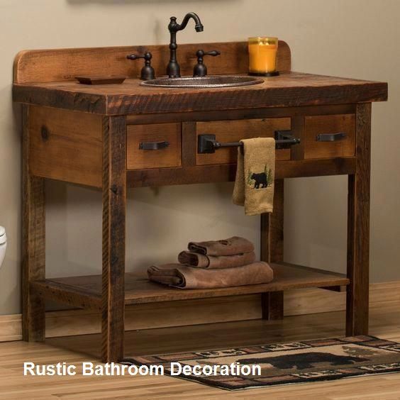 Bathroom Decor S Photos How To A Ideas In 2020 Rustic Vanities Farmhouse Vanity Rustic Bathroom Vanities, Farmhouse Bathroom Vanity Without Sink