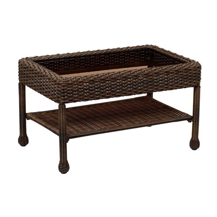 Hampton Bay Spring Haven Coffee Table Mix And Match Brown Wicker Outdoor - Spring Haven Brown All Weather Wicker Outdoor Patio Coffee Table Hampton Bay Spring Haven Coffee Table Mix And Match Brown Wicker Outdoor - Spring Haven Brown All Weather Wicker Outdoor Patio Coffee Table