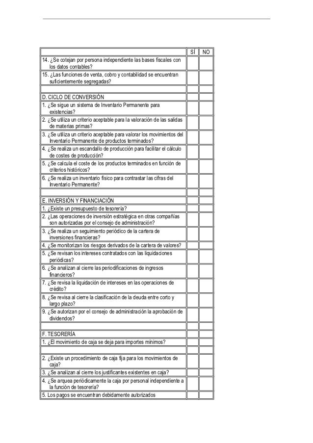 Pin On Cuestionario De Control Interno