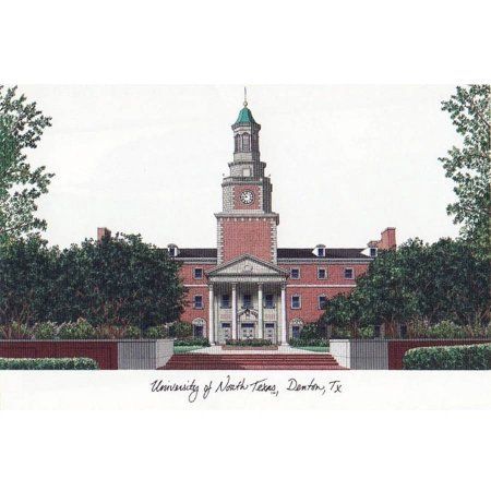 University of North Texas Campus Images Lithograph Print - Walmart.com