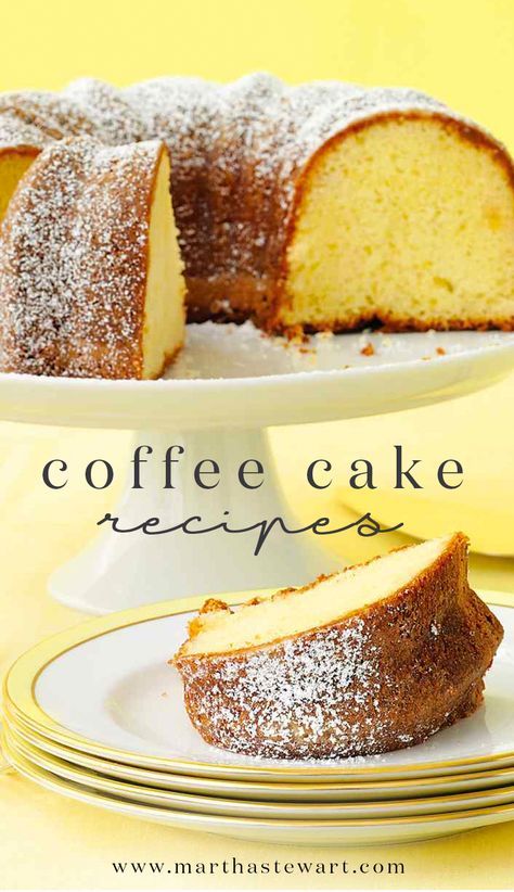 Coffee Cake Recipes | Martha Stewart Living - Whether you serve it for breakfast, brunch, an afternoon snack, or dessert, coffee cake is an ...