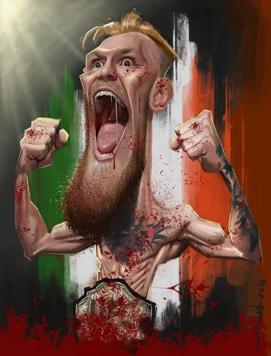 Conor MCGregor by Rui Duarte | Caricature, Funny caricatures, Conor