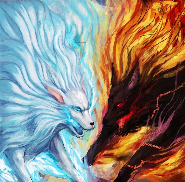 Fire vs ice anime