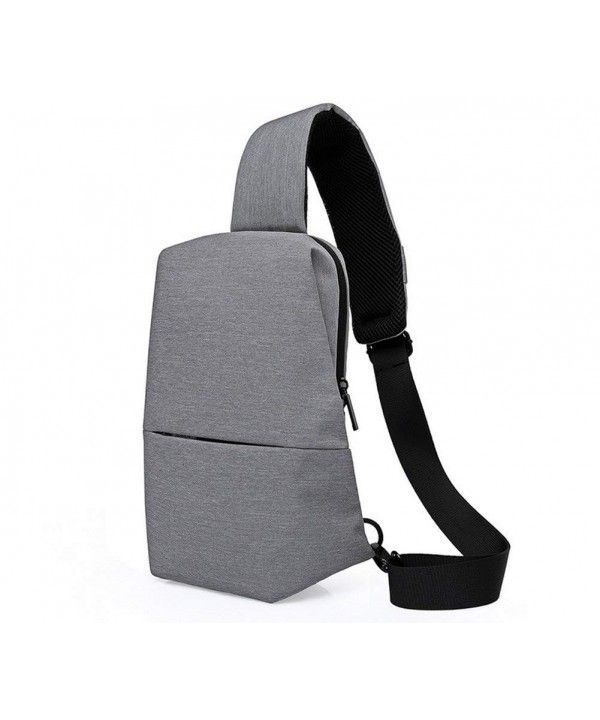 Men Women Sling Backpack Chest Crossbody Bag Shoulder Bag Travel Sports Gym O2O8