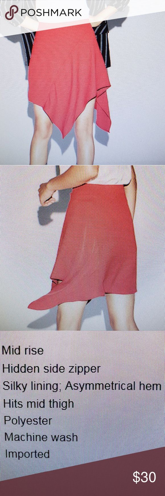 Express asymmetrical ruffle skirt Used once for a work event~ mid rise asymmetri… Express asymmetrical ruffle skirt Used once for a work event~ mid rise asymmetri…