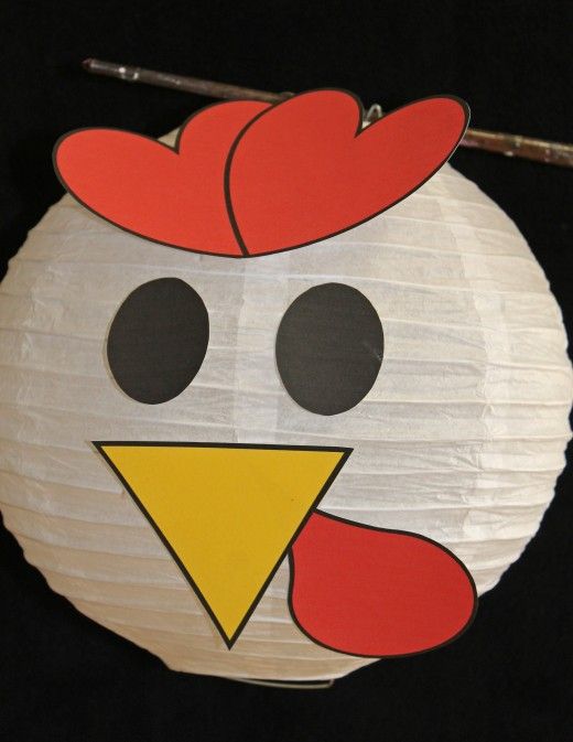 What a cute idea--use a white paper lantern and add the facial features this si...