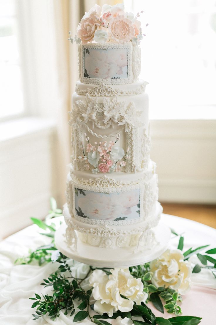 Whimsical Wedding Cakes Watercolors Whimsical Wedding Cakes Watercolors