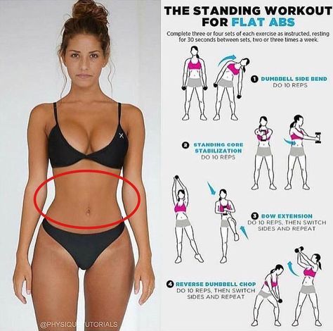 The standing workout for flat abs ❤️ Tag a friend who’d love this workout! … The standing workout for flat abs ❤️ Tag a friend who’d love this workout! …