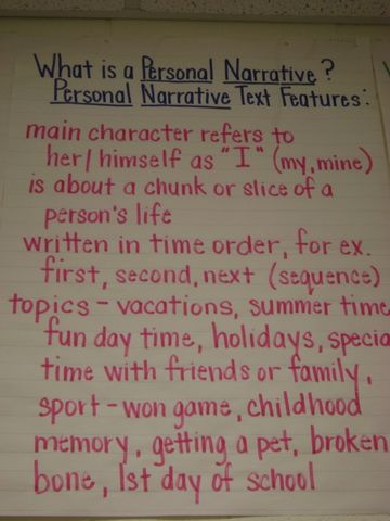Writing narrative essay open court unit test