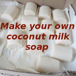 Recipe for easy-to-make coconut milk soap. This recipe will produce a soothing, ...