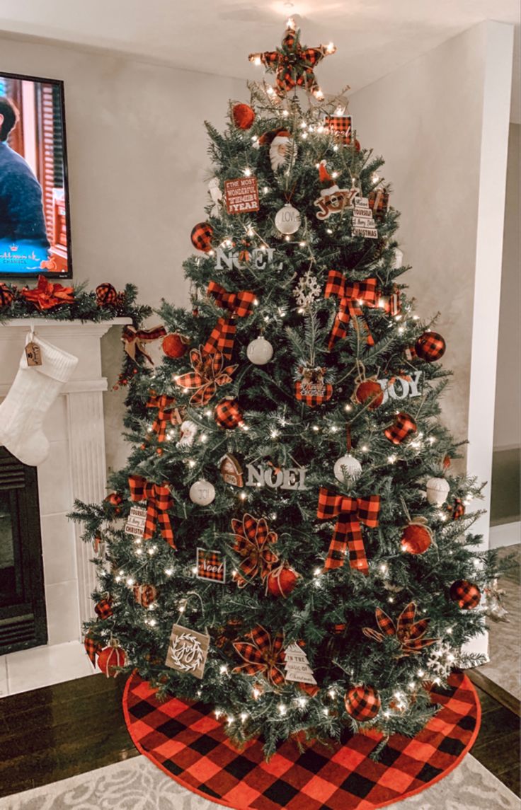 Buffalo Check Christmas Tree Decor Adcb46c5e313b19224a3f31758b6cbed