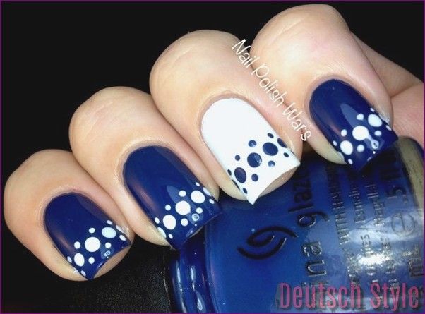45 Inspirational Blue Nail Art Designs und Ideen #Designs #Ideen #inspirational