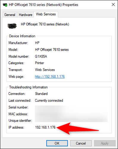 how to find mac address of printer on network how to find mac address of printer on network