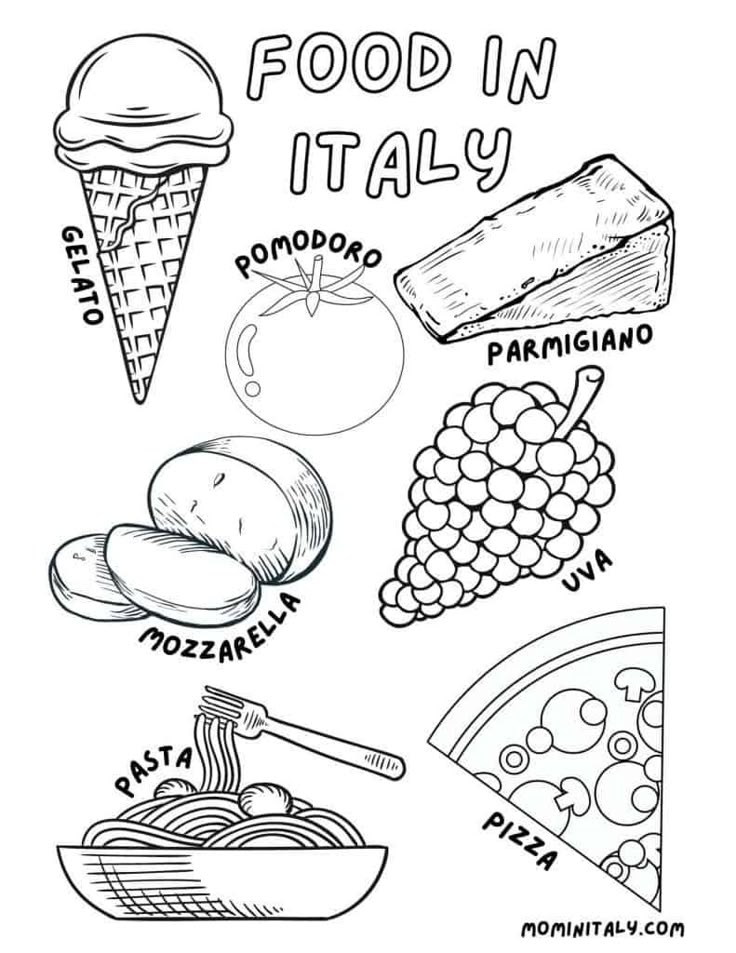 Free Italy Coloring Pages for Kids